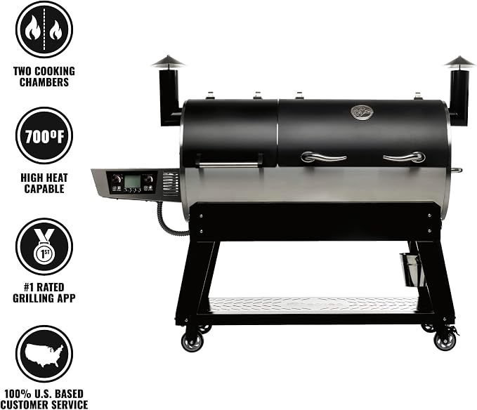 recteq DualFire 1200 Wood Pellet Smoker Grill, Wi-Fi Electric Pellet Grills - Image 2