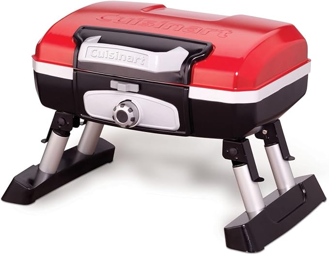 Cuisinart Petite Gourmet Portable Gas Grill, Compact Portable Grill Propane by Cuisinart