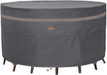 Fire Pit Cover 600D Heavy Duty Waterproof Fabric by GardenBalsam