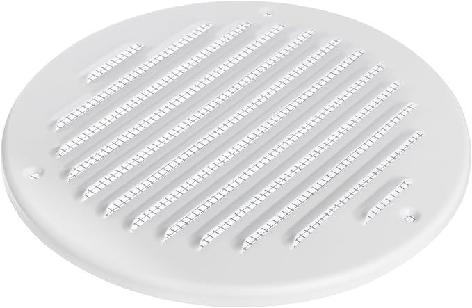 White Metal 6'' Inch Round Ventilation Grille - Image 4