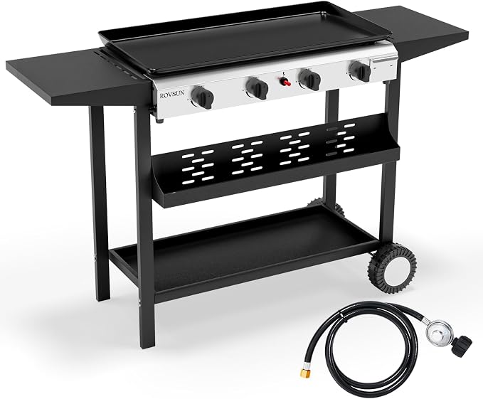 ROVSUN 4 Burner Portable Propane Griddle by ROVSUN