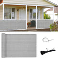 SUNNY GUARD 3'x16' Brown Grey Balcony Deck Privacy Screen Fence, Apartments by SUNNYGUARD