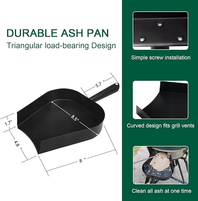 18” BBQ Ash Removal Tool and Ash Pan - Image 3