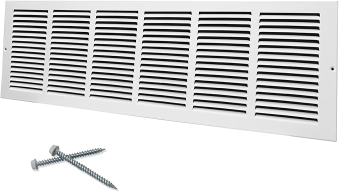 30"W x 8"H Steel Return Air Grille, Air Return Vent Cover by Howeall
