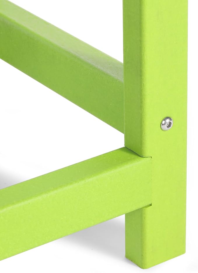 Costaelm Kids Outdoor Side Table, Small Patio HDPE Adirondack Square Table - Image 8