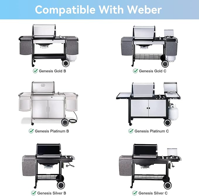 Full-Size Griddle Inserts for Weber Spirit 300 Spirit II 300 Series, Flat Top - Image 4