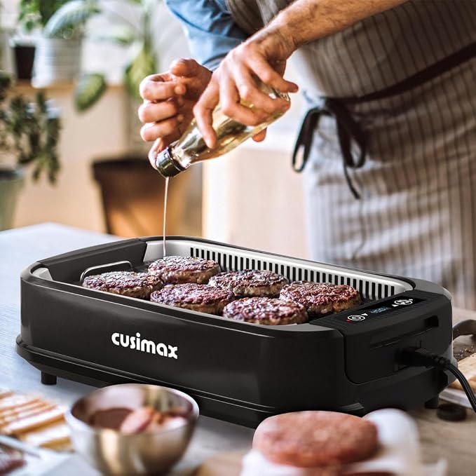 CUSIMAX Indoor Grill, Electric Smokeless Grill, 1500W Korean BBQ Grill - Image 2