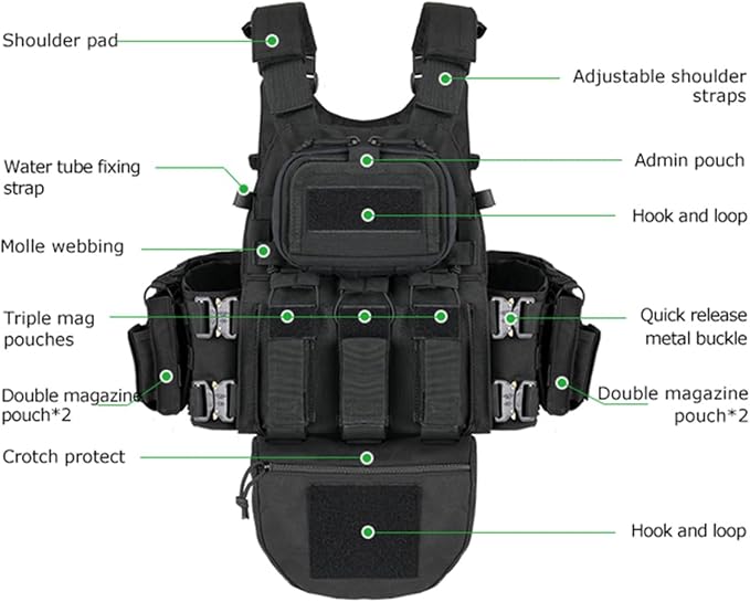 BOMTURN Great Tactical Outdoor Vest - Image 3