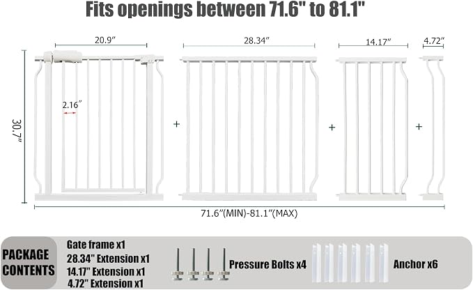 Heavy Duty Baby & Dog Safety Gate - Image 2