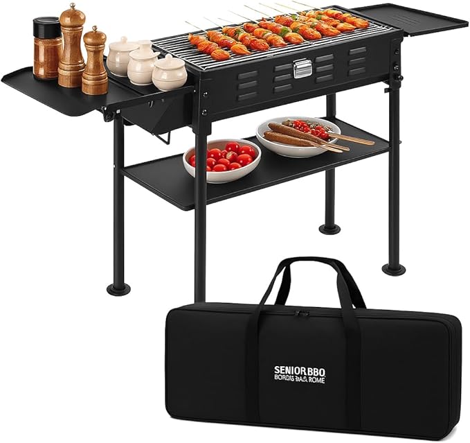 comzenz 35’’ Portable Charcoal Grill Folding BBQ Grill by COMSENZ