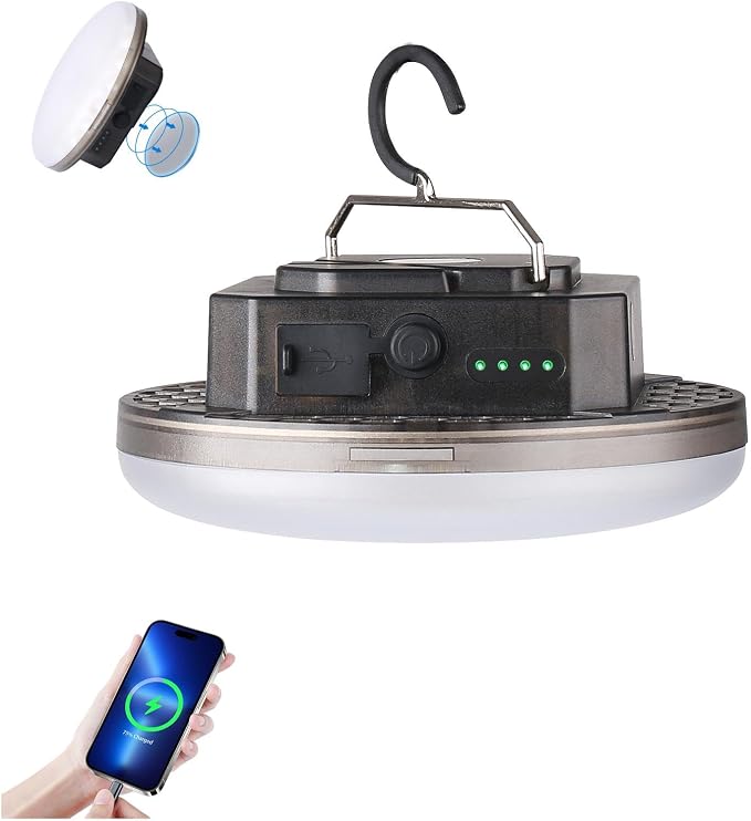 Transparent Portable Rechargeable LED Camping Lights, Waterproof Outdoor Light - Image 6