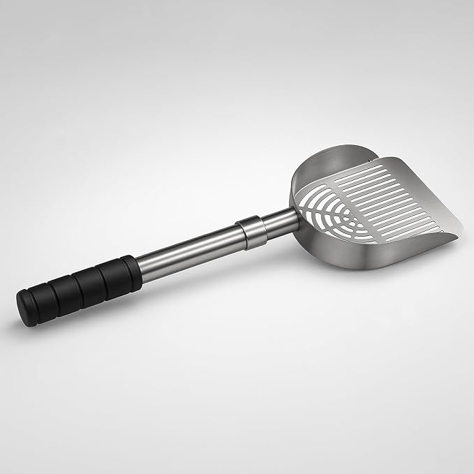 Adjustable Ash Shovel with Sifter, 16–21 Inch Extendable Handle – by Unknown