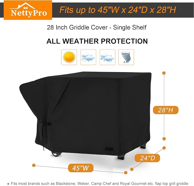 NettyPro Griddle Cover for Blackstone 28" Griddle - Image 6