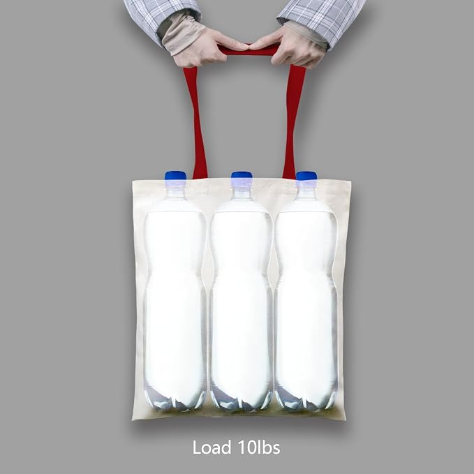 TOPDesign 24-Pack Economical 16"x15" Cotton Tote Bag, Lightweight Medium - Image 6