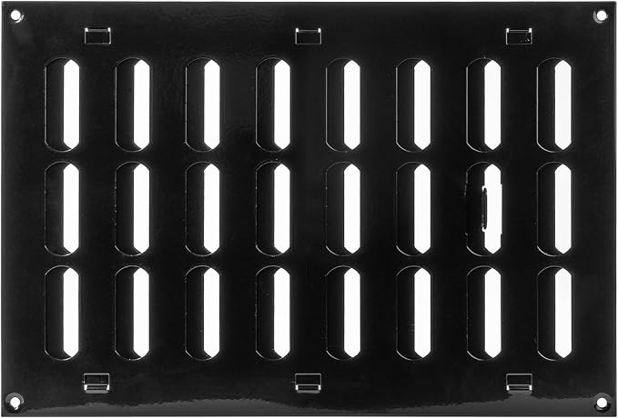 Vent Systems 12" x 8" Inch Black Metal Vent Cover - Image 6