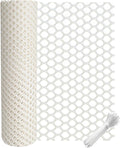 vensovo Plastic Wire Mesh 16IN x 33FT Roll -White Chicken Wire Fencing by vensovo