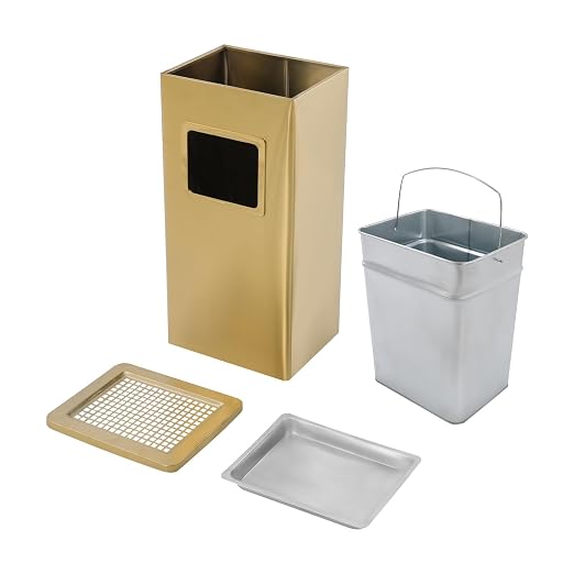 Trash Can with Lid Outdoor Indoor Stainless Steel Commercial Garbage Bin Waste - Image 6