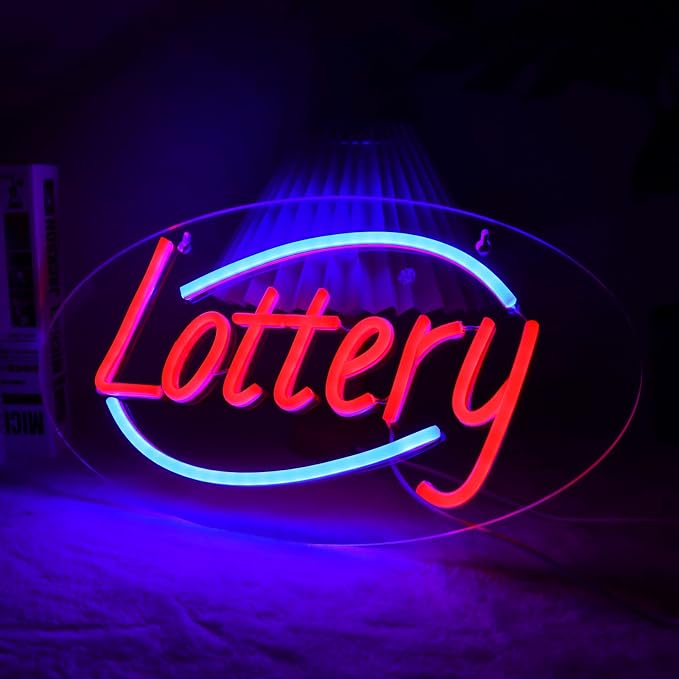 JFLLamp Lottery Neon Signs for Wall Decor Neon Lights for Business Led Signs by JFLLamp