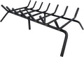 Fireplace Grate, Fireplace Log Holder, 30 inch Heavy Duty Solid Cast Iron by Luoieo