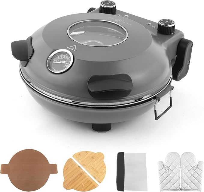 KLAIF 12" Electric Countertop Pizza Oven Indoor by klaif