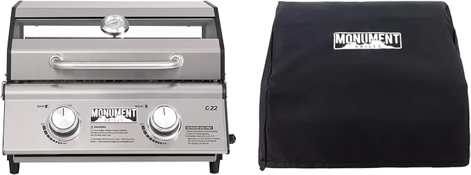 Monument Grills Clearview® 2-Burner Tabletop Propane Gas Grill by MonumentGrills