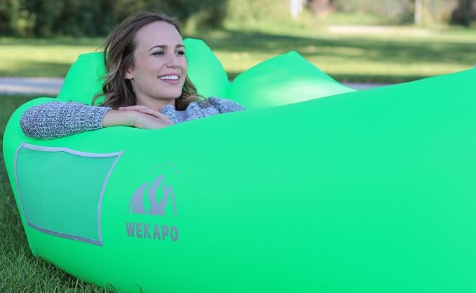 WEKAPO Inflatable Sun Lounger, Air Sofa, Waterproof and Leak-Proof, Picnics and - Image 3