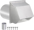 8 inch Wall Vent Ccover, Exhaust Vent Hooded Wall Vent by JYINCPED