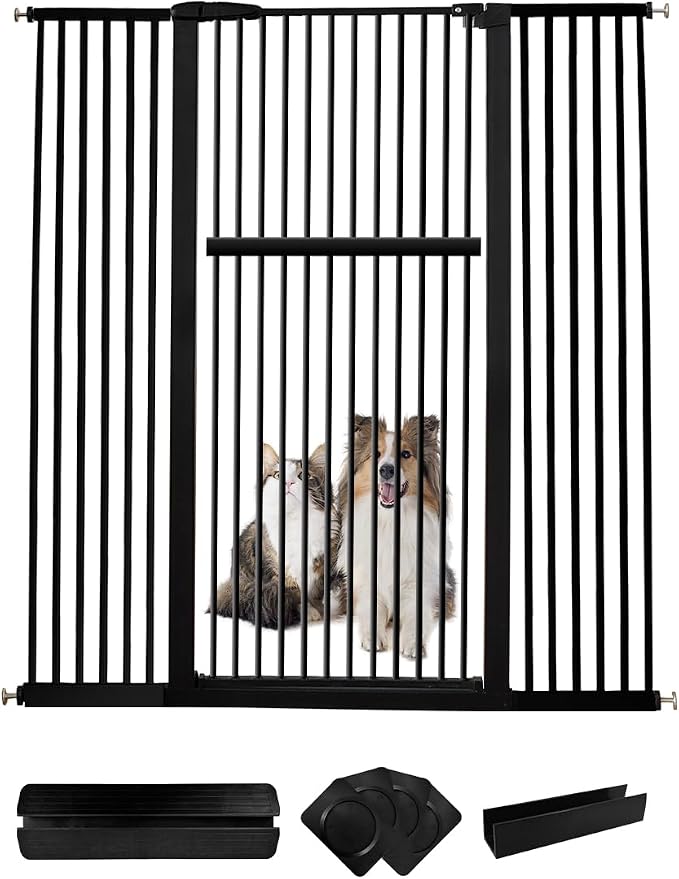 Lumizone Extra Tall Pet Gate 55.12" High Pressure Mounted 38.39"-59.24" Extra by Lumizone