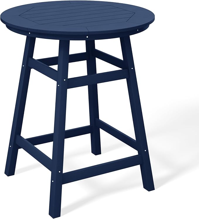 Costaelm Patio Bistro Table, Outdoor Bistro Dining Pub Table by Costaelm