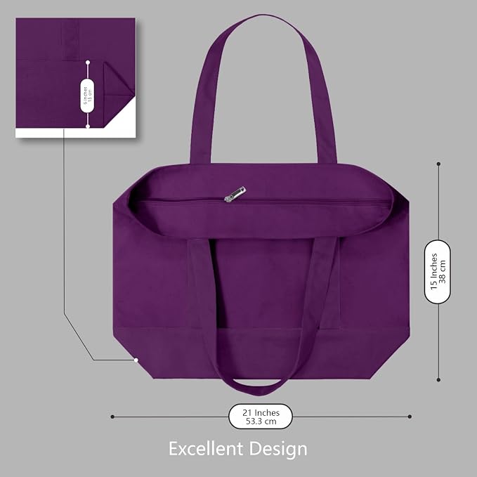 TOPDesign 1-Pack Canvas Tote Bags - Image 5