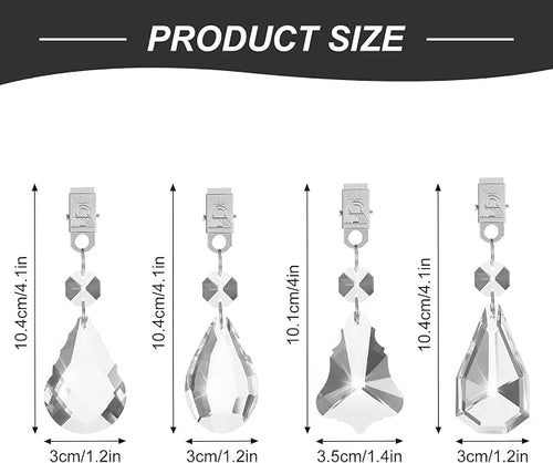 16 PCS Table Cloth Weights, Crystal Tablecloth Hangers - Image 2