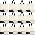 Sanwuta 24 Pcs Canvas Tote Bags Bulk by Sanwuta