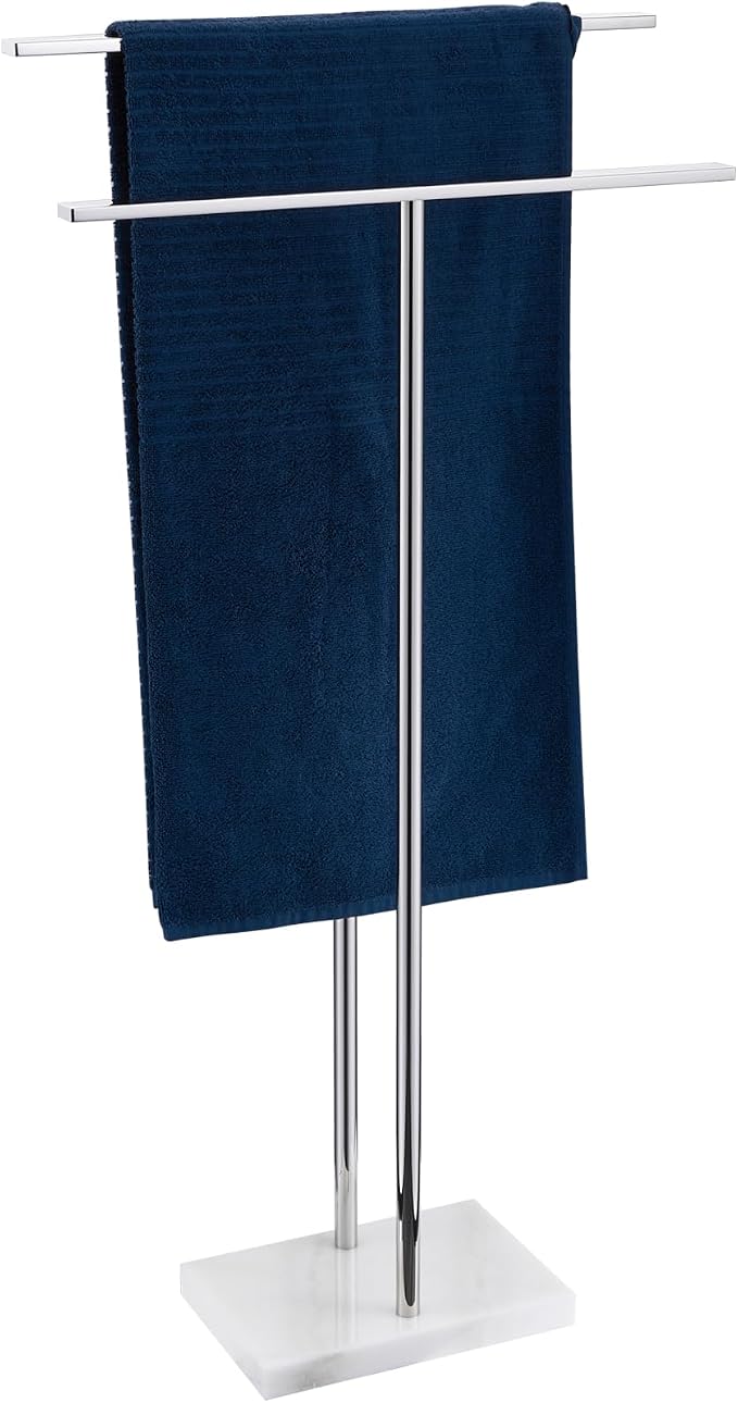 Free Standing Towel Rack for Bathroom 2-Tier Towel Holder Stand by AONEON