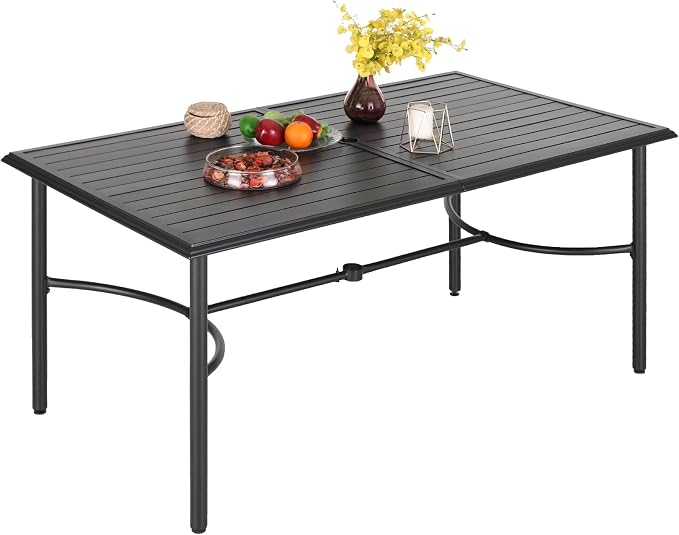 Outdoor Patio Dining Table for 6, Backyard and Porch - Image 7