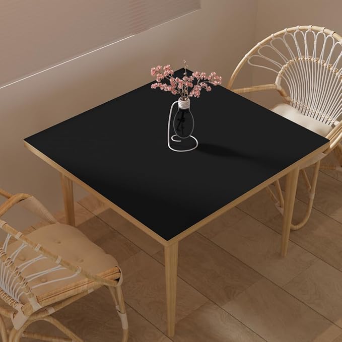 Leather Table Cover, 1.8mm Thick, 30x30 Inch Table Protector, Dining Table Cover by Zinkooat