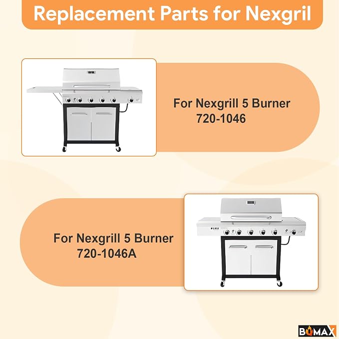 Grill Grates Replacement for Nexgrill 5 Burner 720-1046 720-1046A, Cooking - Image 2