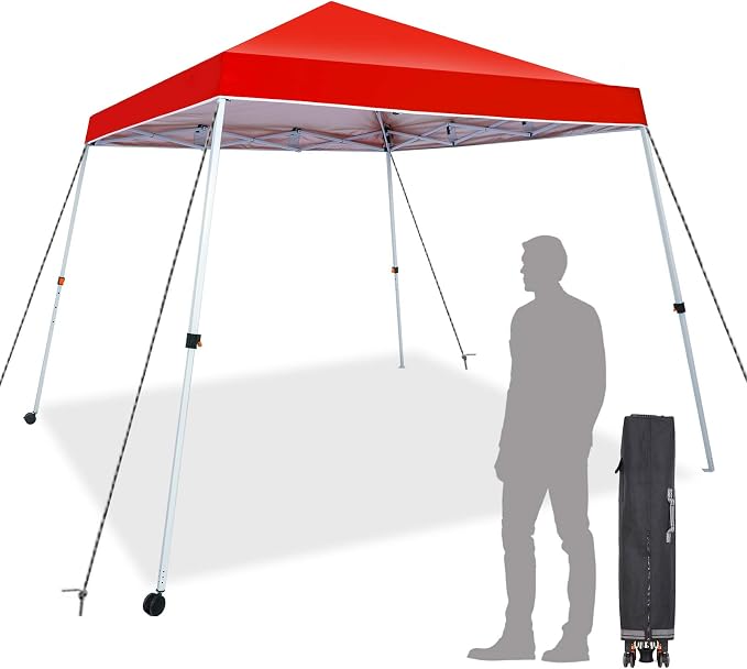 Sunnyglade 10x10 Ft Pop Up Canopy Tent One Button Easy Pop Up Outdoor Instant by Sunnyglade