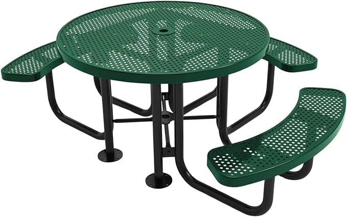 COATEDOUTDOORFURNITURE Heavy-Duty Portable Outdoor Picnic Table by CoatedOutdoorFurniture