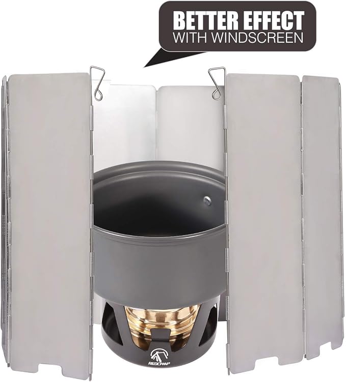 REDCAMP Mini Alcohol Stove for Backpacking, Lightweight Brass Spirit Burner - Image 3