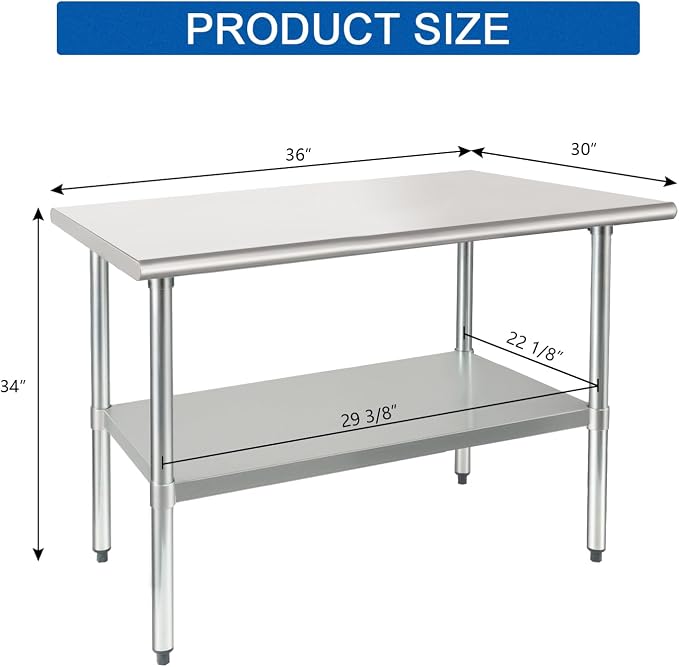 HARDURA Stainless Steel Table 30X36 Inches - Image 2