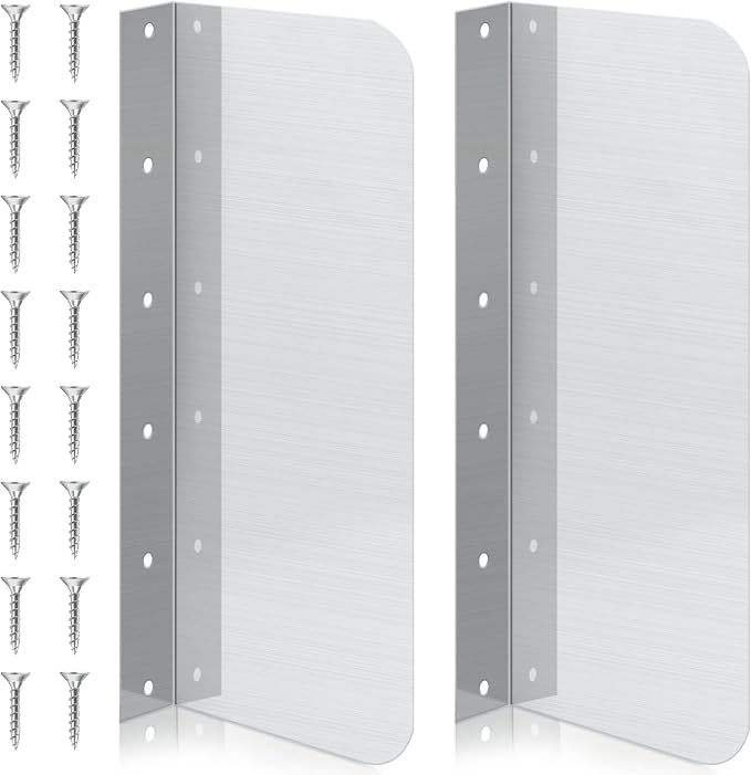 Therwen 2 Pcs Stainless Steel Side Splash Guard by Therwen