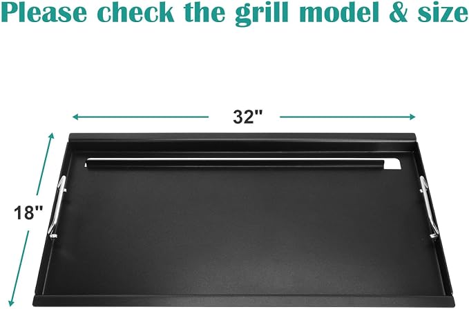 Full Size Griddle Inserts for Char-Broil Performance 6 Burner Series, Flat Top - Image 2