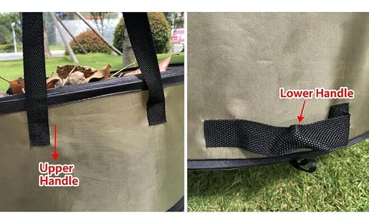 Collapsible Trash Can Outdoor Storage Bag, 10 Gallon Portable Leaf Garbage Bin - Image 5