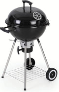 MFSTUDIO 18" Kettle Charcoal Grill, Portable Porcelain-Enameled BBQ Grill by MFSTUDIO