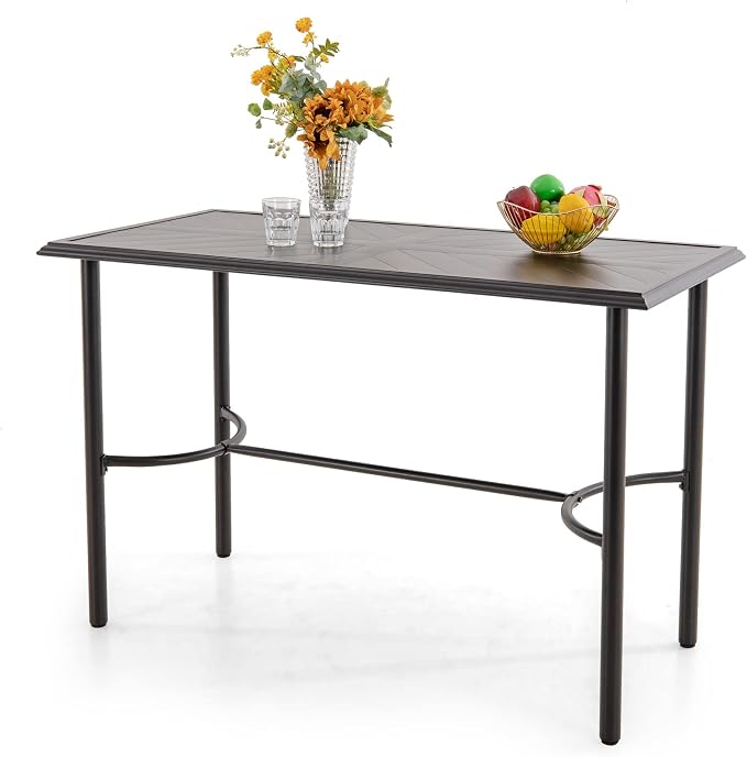 PHI VILLA Outdoor Patio Bar Table by PHIVILLAThepioneerofcomfortablehouseholdsupplies