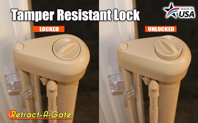 Retract-A-Gate 52" Café: The Original and only Made in USA Retractable Baby - Image 4