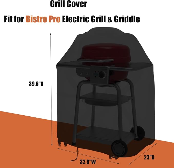 Grill Griddle Cover Compatible for Charbroil Bistro Pro Electric Grill & Griddle - Image 2