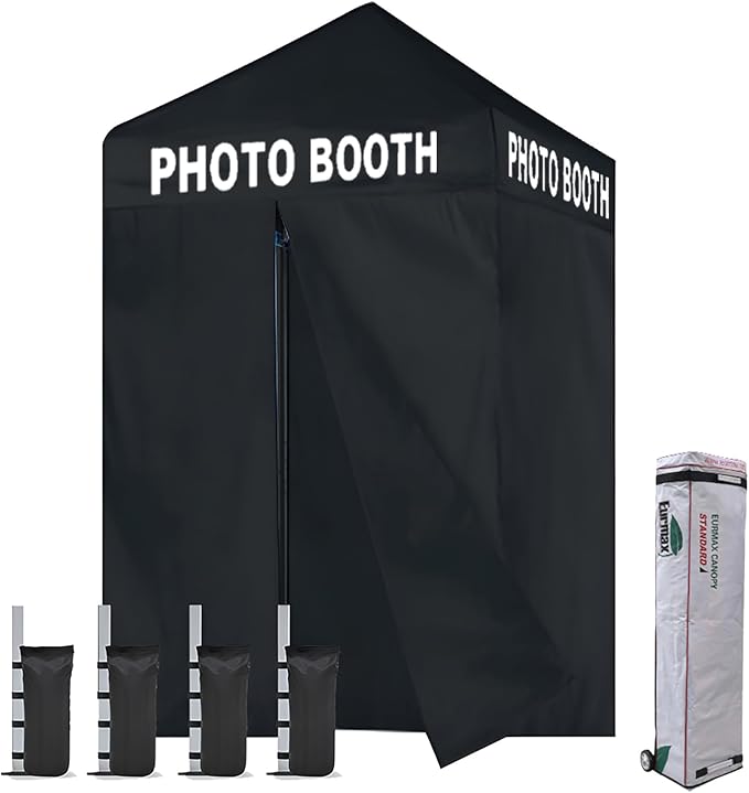 Eurmax USA 5'x5' Pop-up Canopy Portable Photo Booth Tent by Eurmax