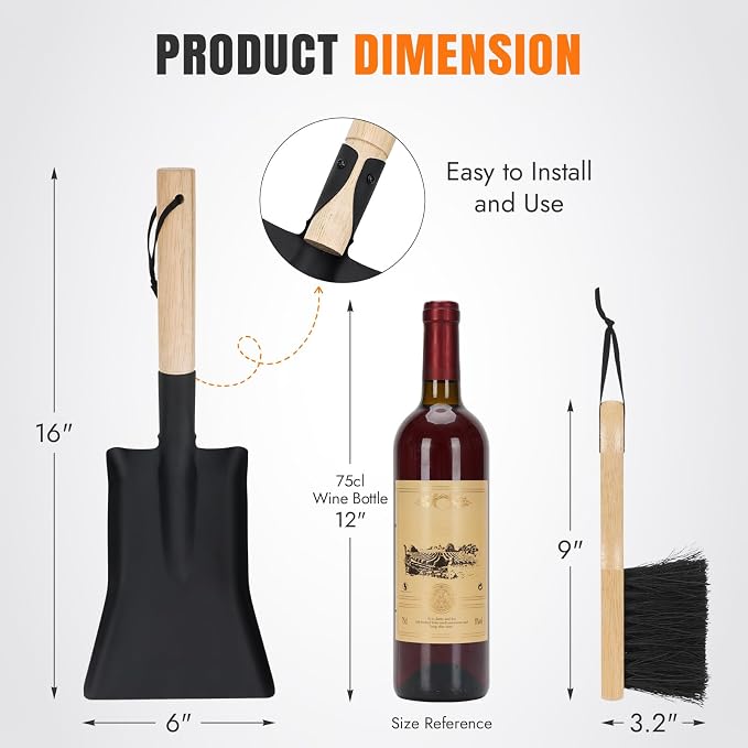 INNO STAGE Ash Shovel and Brush Set - Image 2