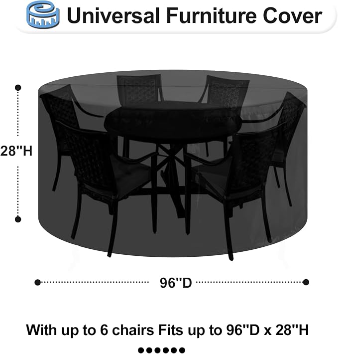 OutdoorLines Outdoor Waterproof Patio Table Furniture Set Covers - Image 2